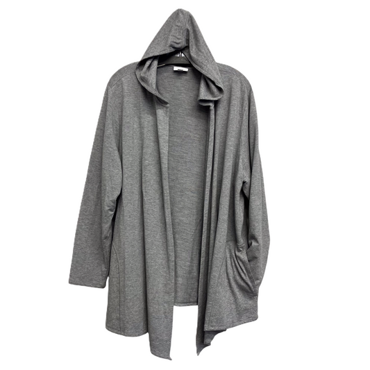 Cardigan By Pure Jill In Grey, Size: 3x