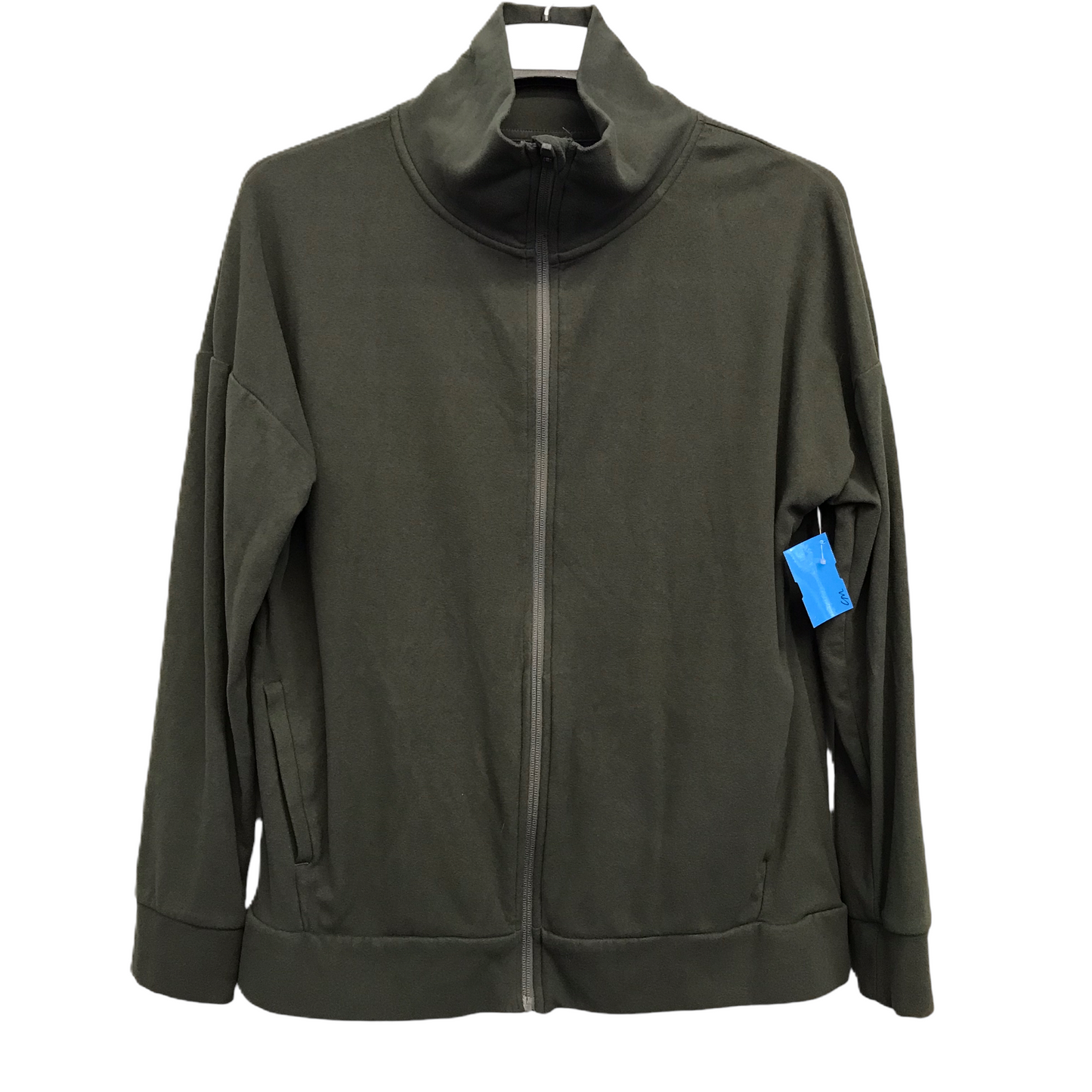 Athletic Jacket By Mondetta In Green, Size: L