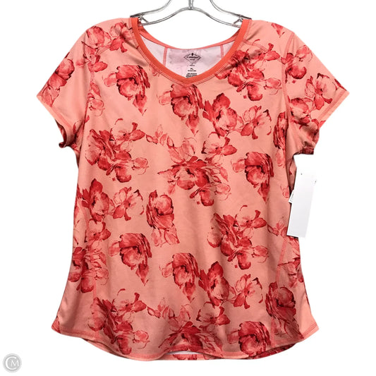 Top Short Sleeve By St Johns Bay In Floral Print, Size: Lp