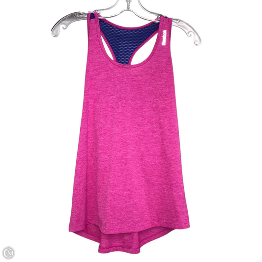 Athletic Tank Top By Reebok In Pink, Size: S