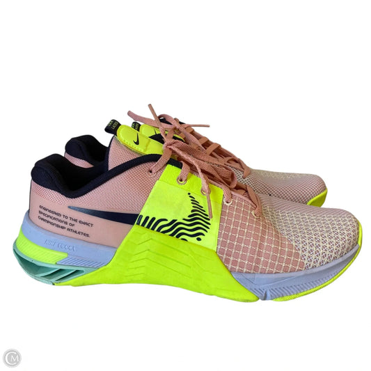 Shoes Athletic By Nike In Orange & Yellow, Size: 11