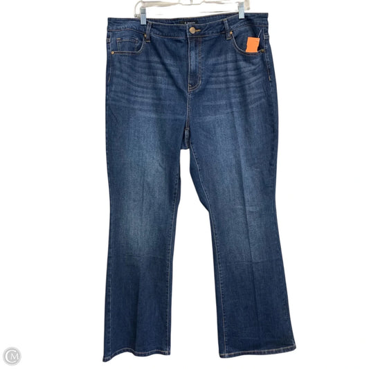 Jeans Straight By D Jeans In Blue Denim, Size: 20