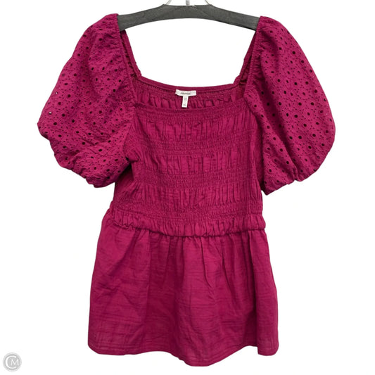 Top Short Sleeve By Maurices In Pink, Size: Xl