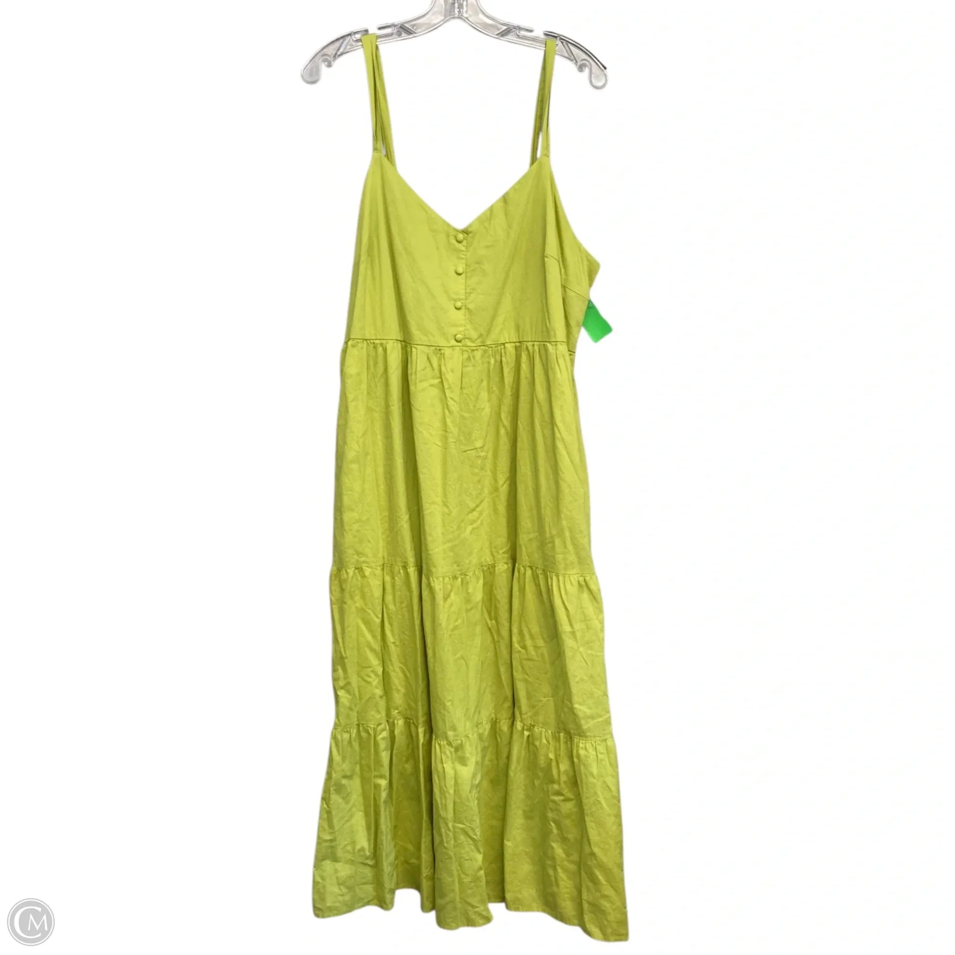 Dress Casual Maxi By Lc Lauren Conrad In Green, Size: 1x Dress Casual Maxi By Lc Lauren Conrad In Green, Size: 1x