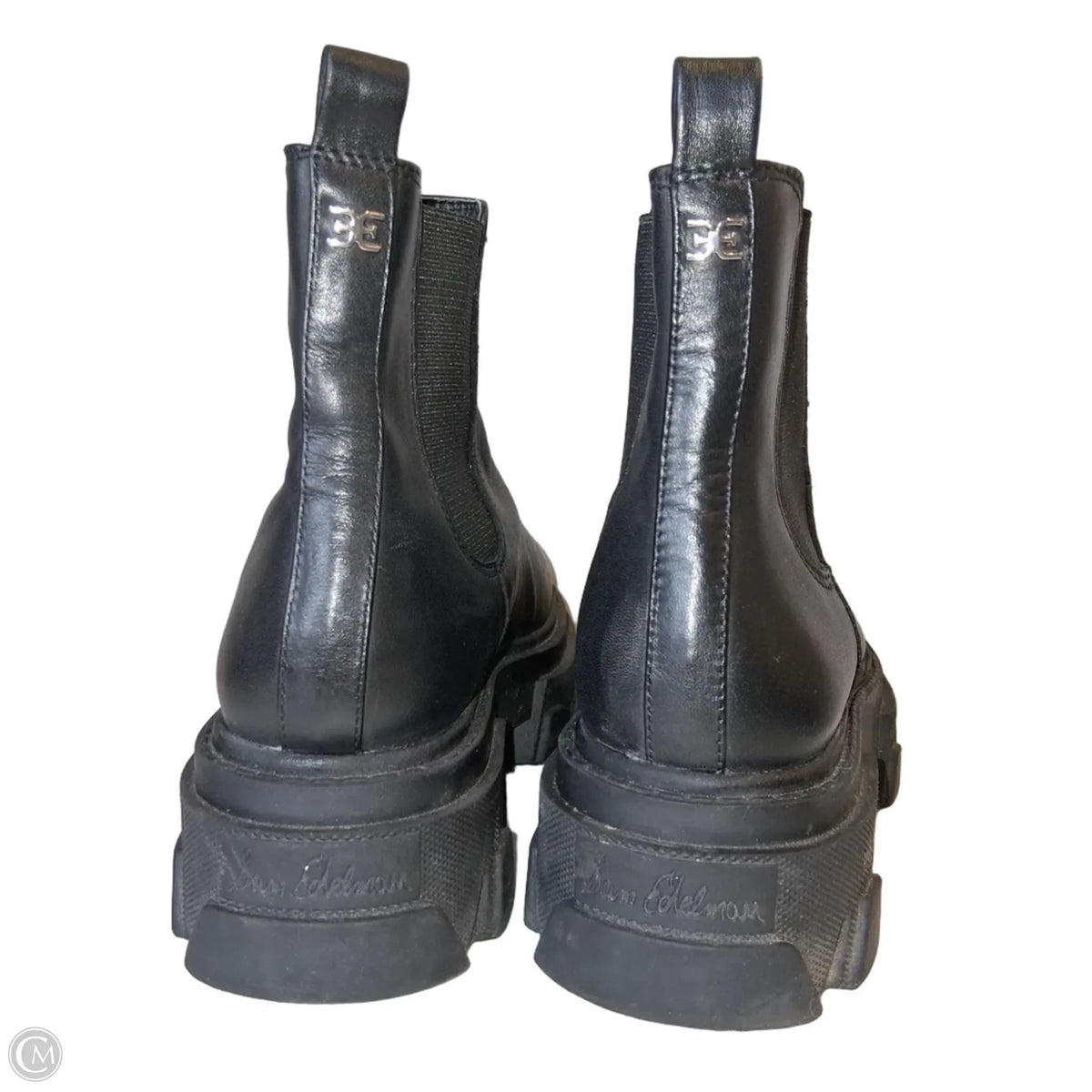 Boots Ankle Heels By Sam Edelman In Black, Size: 6.5