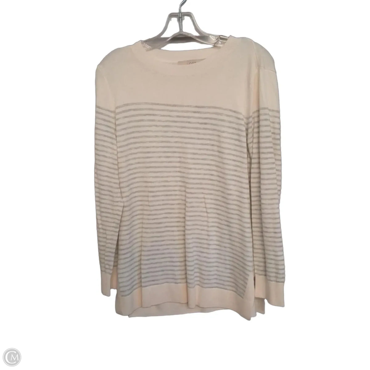 Sweater By Loft In Striped Pattern, Size: Lp