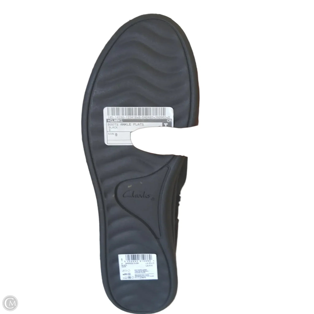 Boots Ankle Flats By Clarks In Black, Size: 9