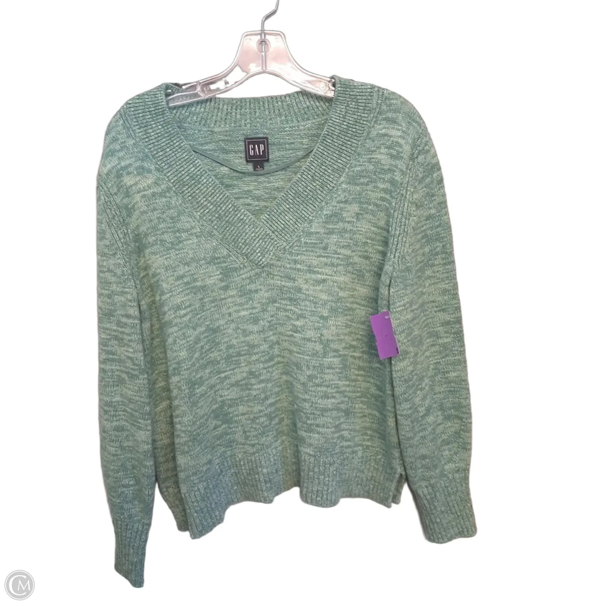 Sweater By Gap In Green, Size: L