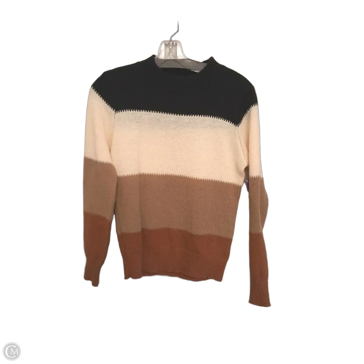 Sweater By Emery Rose In Striped Pattern, Size: S