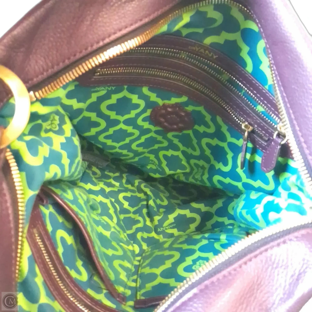 Handbag Leather By Oryany, Size: Large