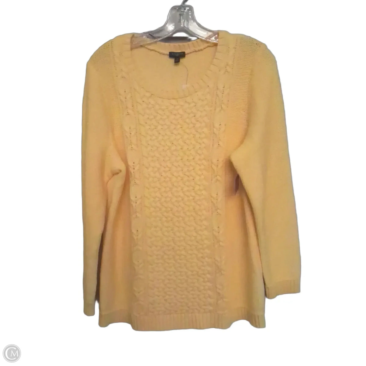 Sweater By Talbots In Yellow, Size: 1x