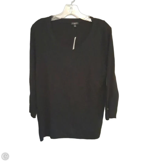 Top Long Sleeve Basic By Talbots In Black, Size: 1x