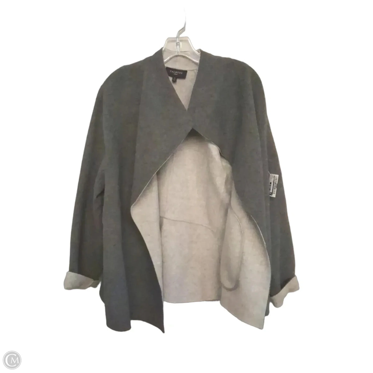 Coat Other By Talbots In Grey, Size: 2x