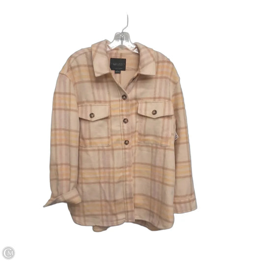 Jacket Shirt By Sanctuary In Plaid Pattern, Size: L