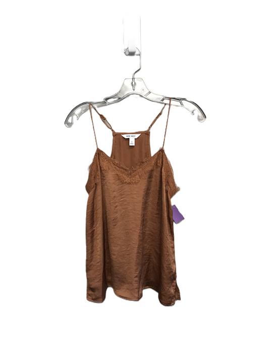 Brown Top Sleeveless By Nine West, Size: S