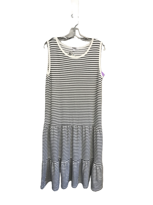 Grey & White Dress Casual Midi By Bb Dakota, Size: M