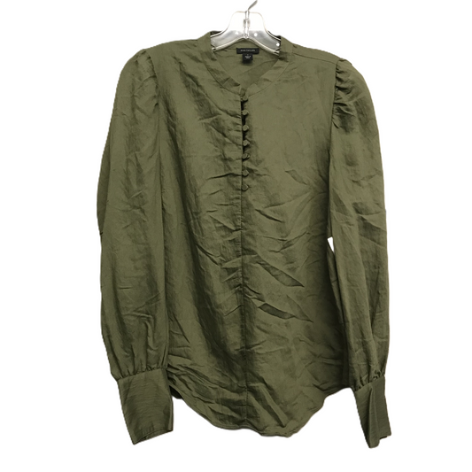 Top Long Sleeve By Ann Taylor In Green, Size: S