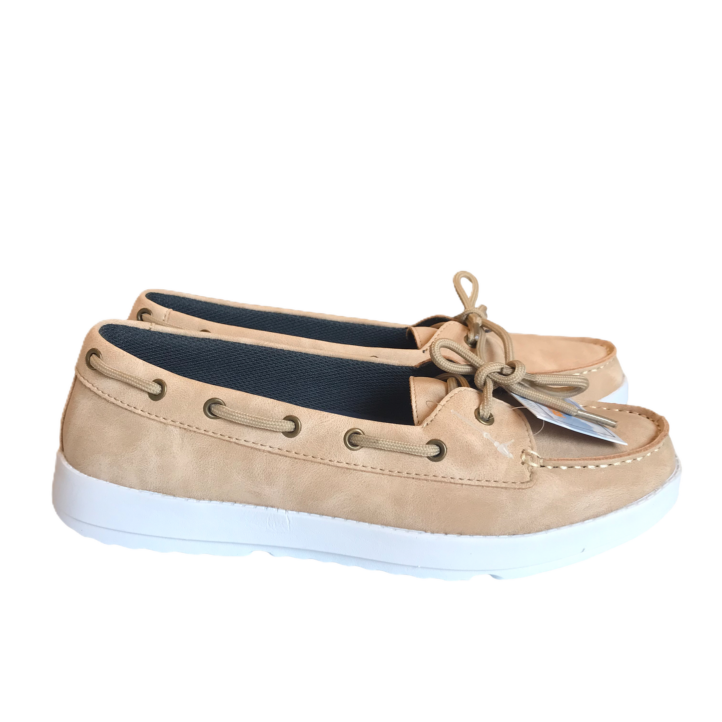 Tan Shoes Flats By Island Surf, Size: 9.5