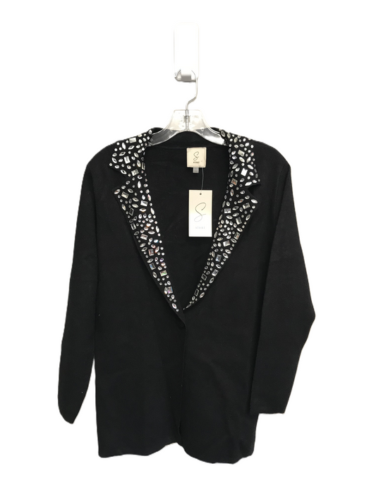 Black Sweater Cardigan By Sioni, Size: S