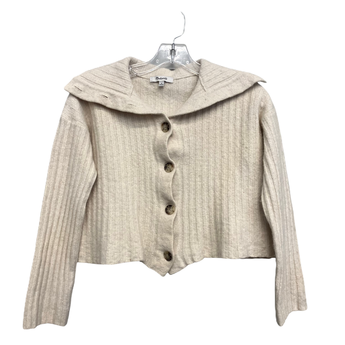 Sweater Cardigan By Madewell In Cream, Size: M