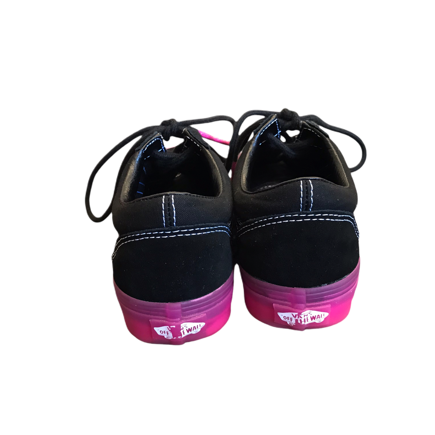 Shoes Sneakers By Vans In Black & Pink, Size: 6