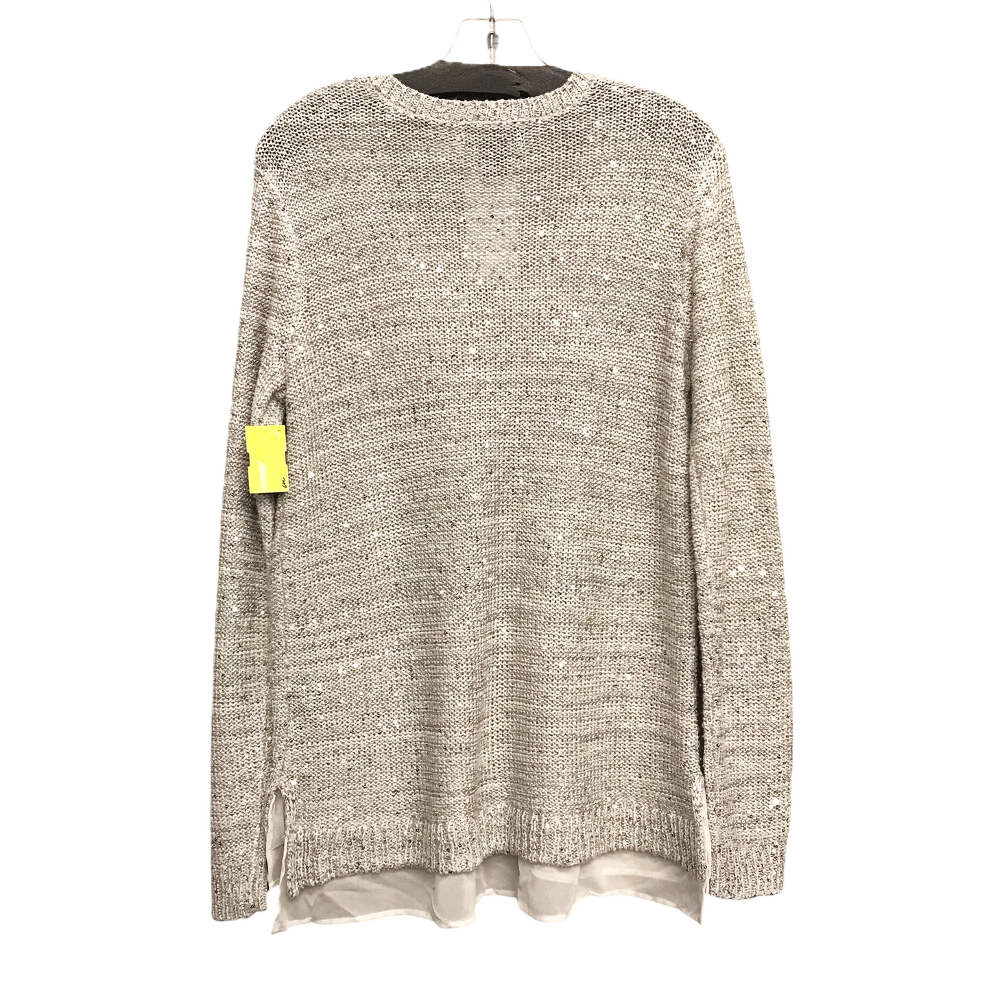 Sweater By Liz Claiborne In Grey, Size: L