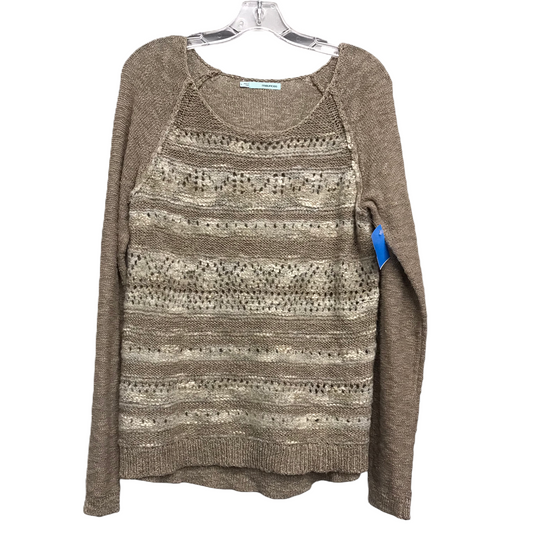 Sweater By Maurices In Cream & Tan, Size: L