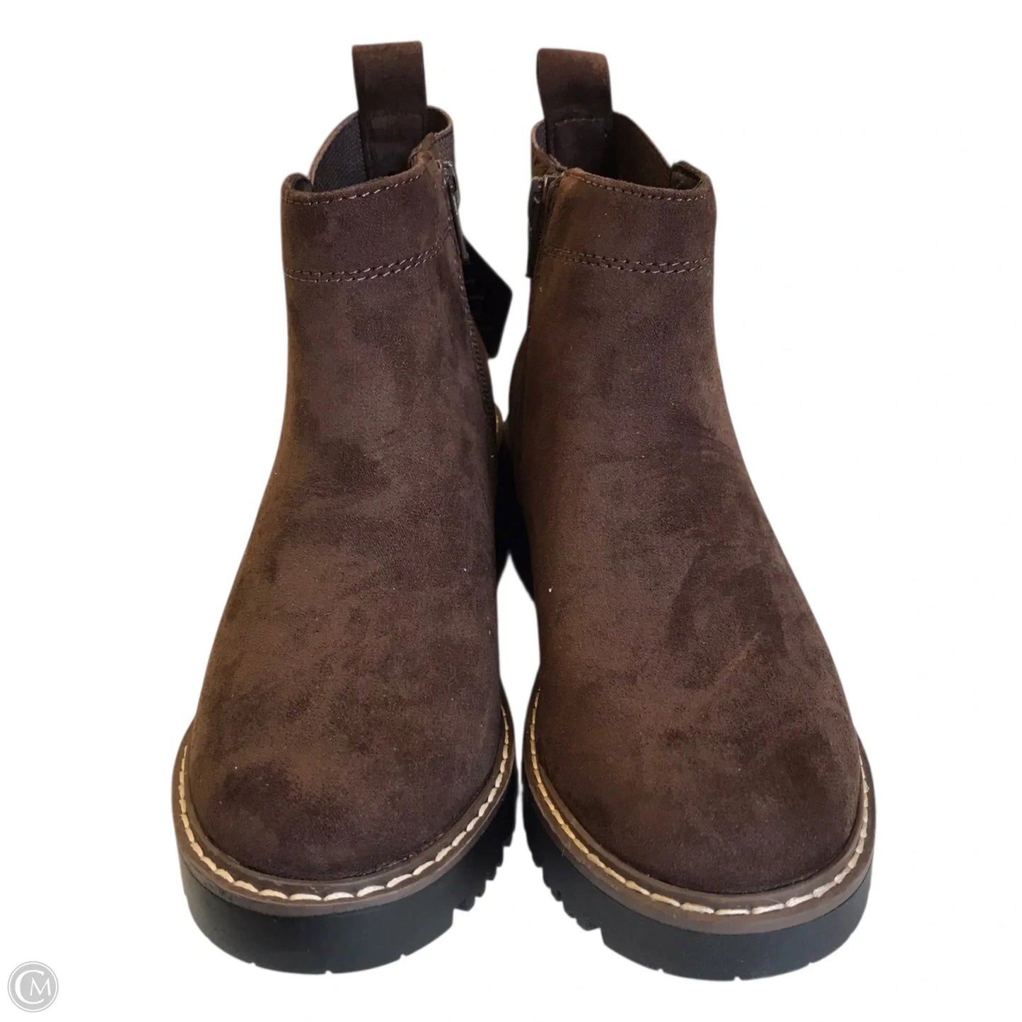 Boots Ankle Heels By Sonoma In Brown, Size: 5