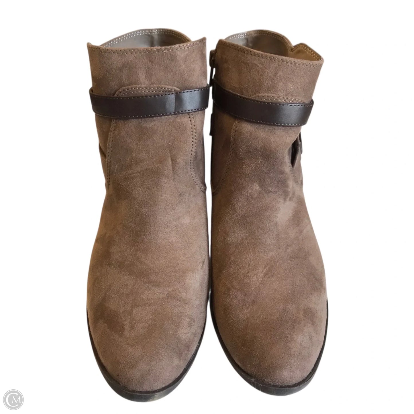 Boots Ankle Heels By Unisa In Taupe, Size: 8.5