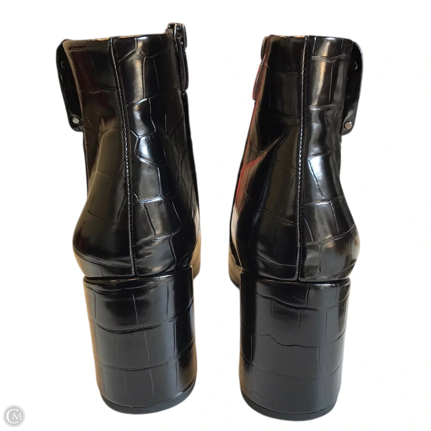 Boots Ankle Heels By Franco Sarto In Black, Size: 7