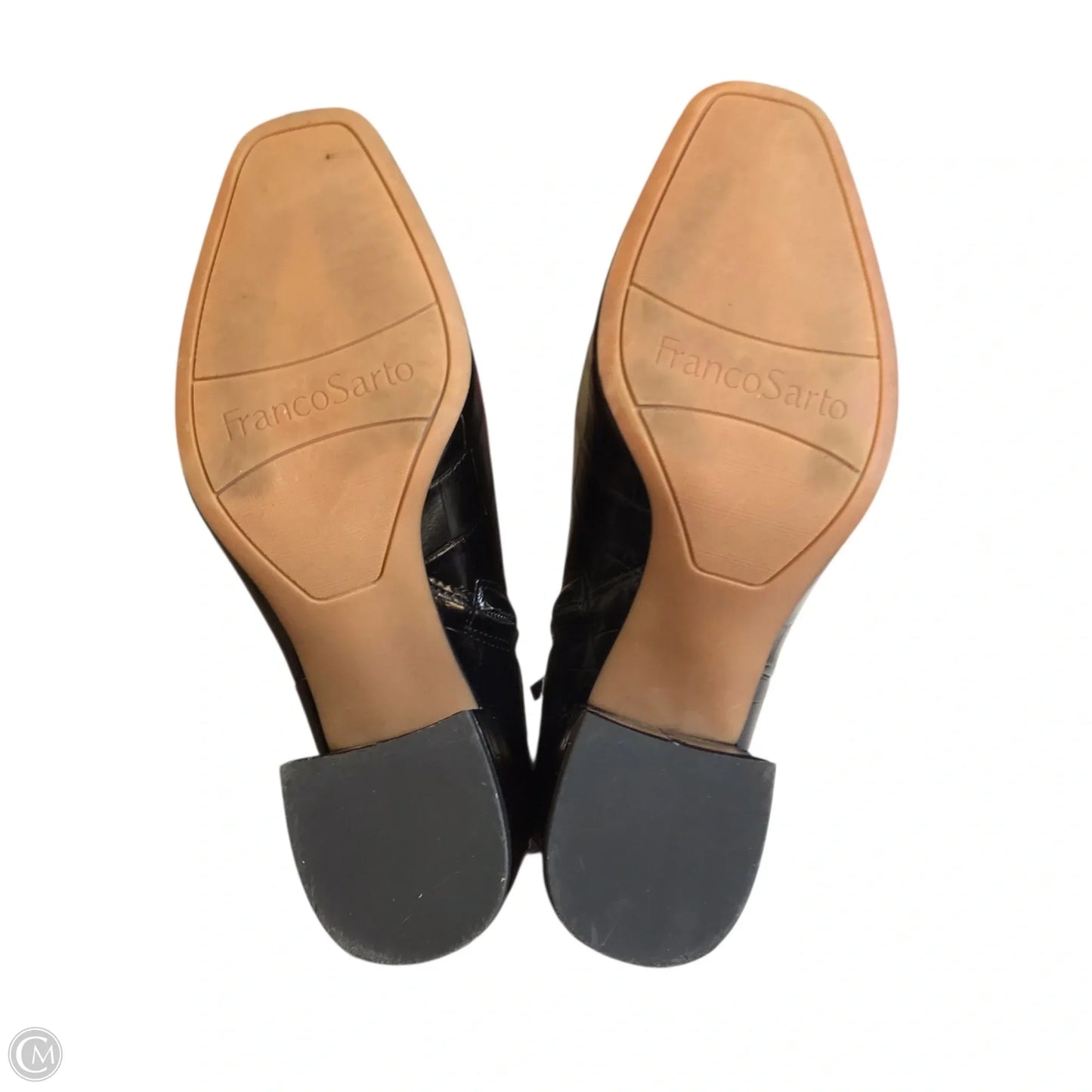 Boots Ankle Heels By Franco Sarto In Black, Size: 7