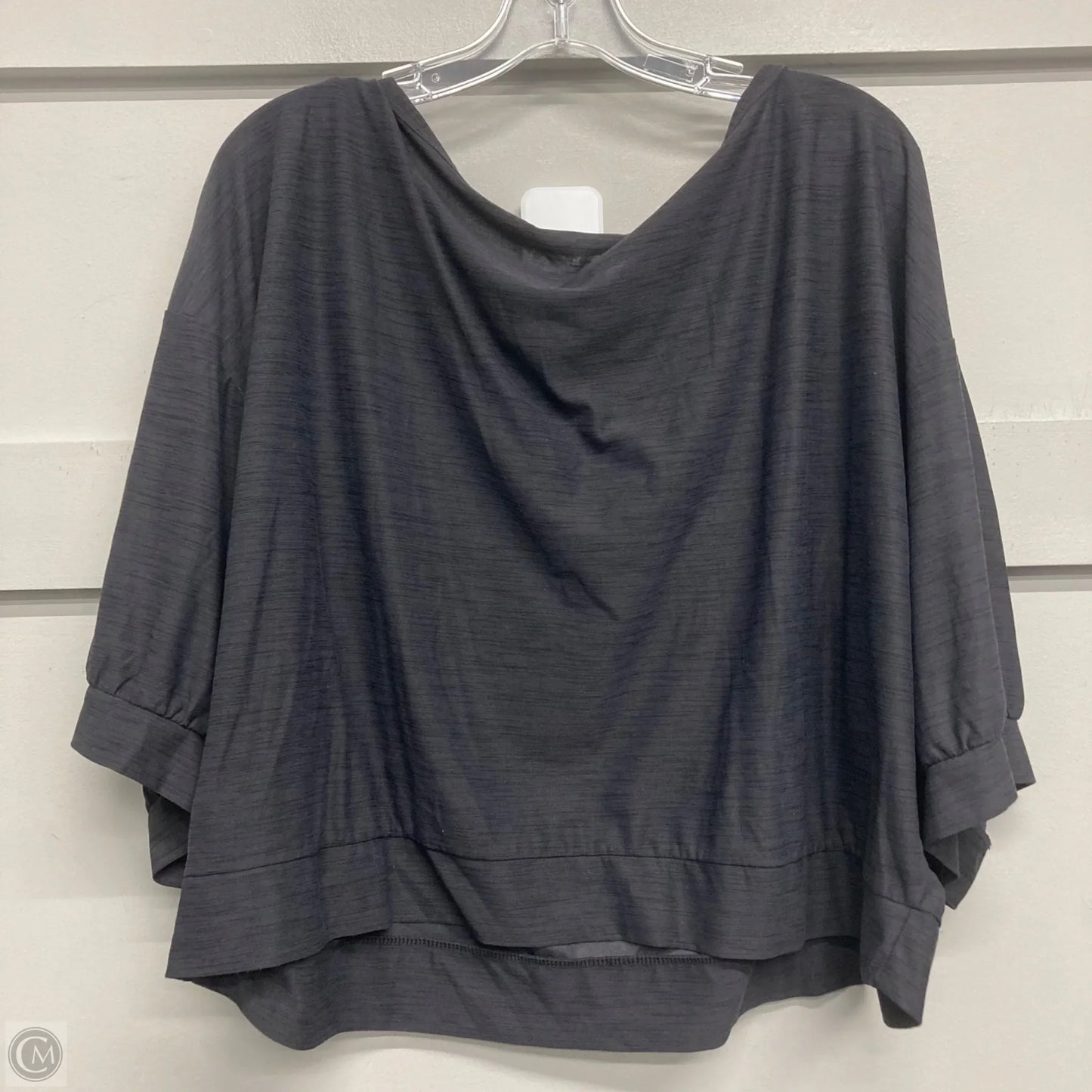 Athletic Top Short Sleeve By Old Navy In Grey, Size: 1x