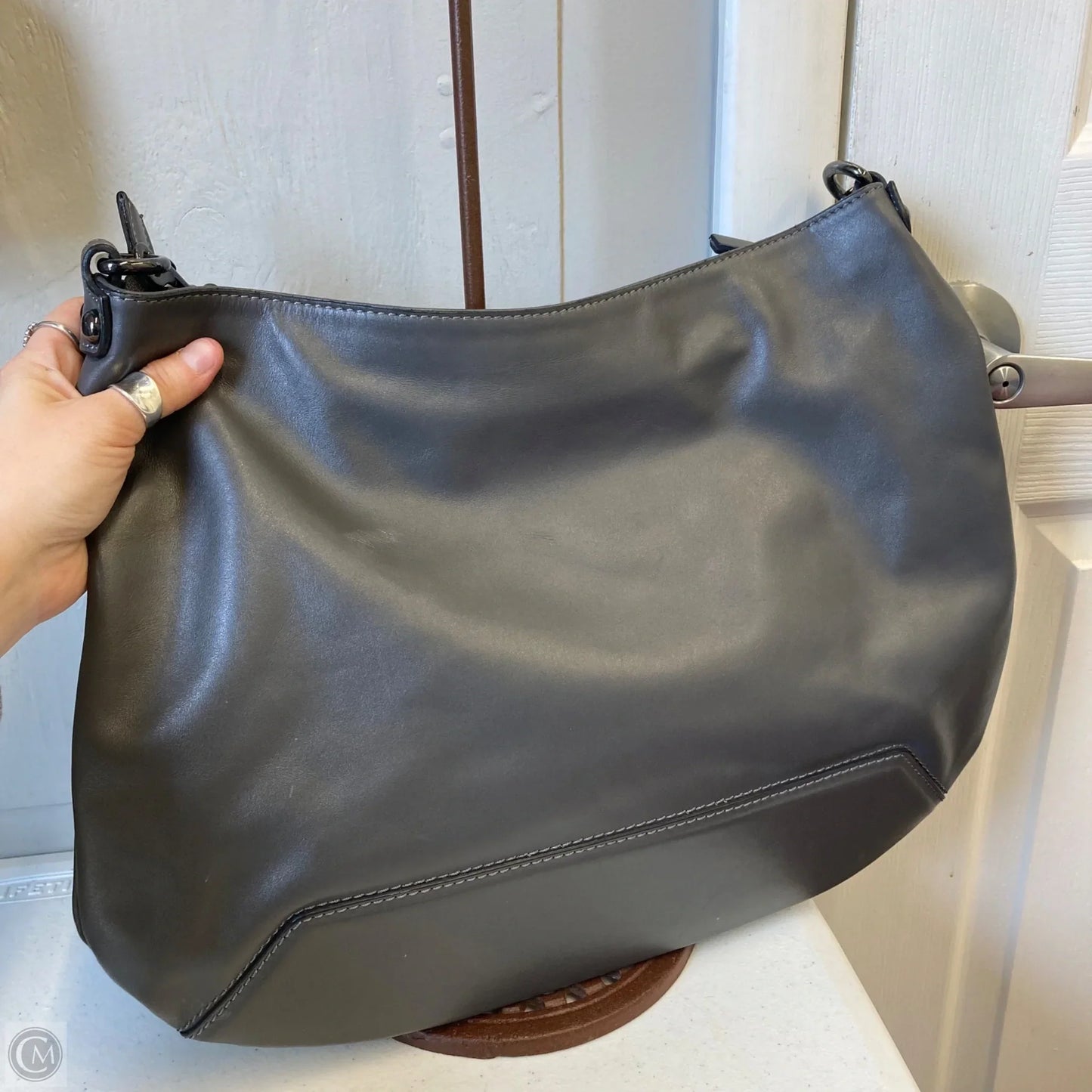 Handbag Leather By Iacucci, Size: Large