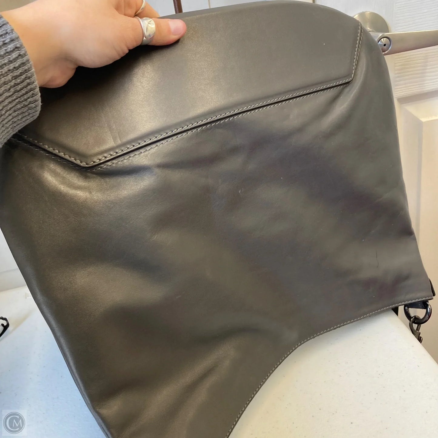 Handbag Leather By Iacucci, Size: Large