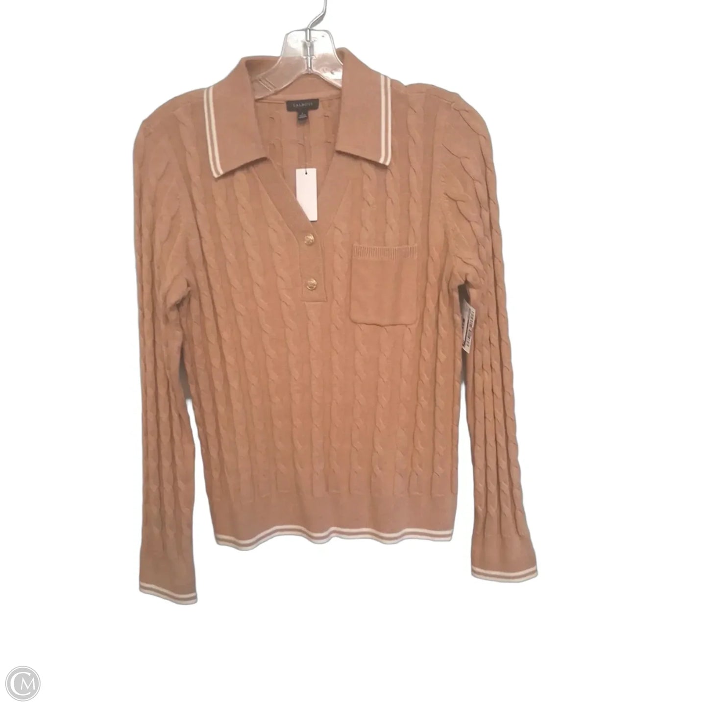 Sweater By Talbots In Tan, Size: S