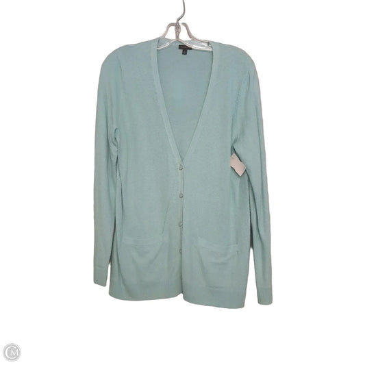 Sweater Cardigan By Talbots In Aqua, Size: M