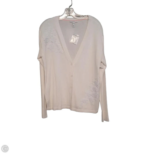 Sweater Cardigan By Isaac Mizrahi Live Qvc In White, Size: S