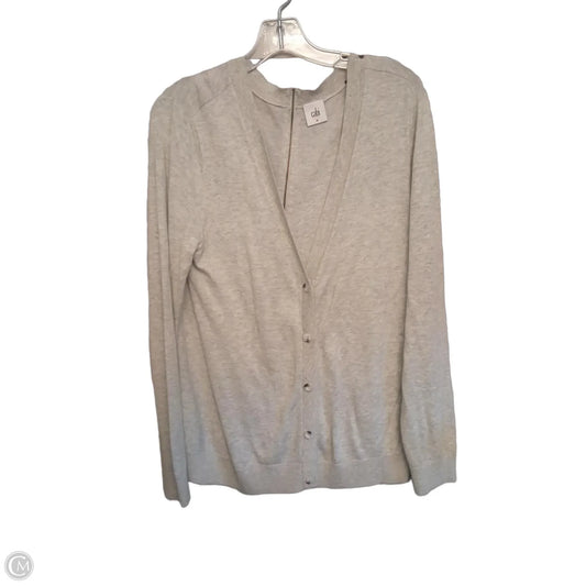 Sweater Cardigan By Cabi In Grey, Size: M