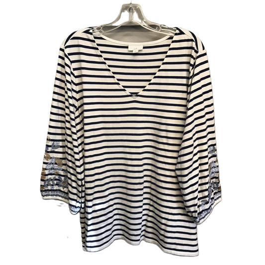 Top 3/4 Sleeve Basic By J. Jill  Size: 2x