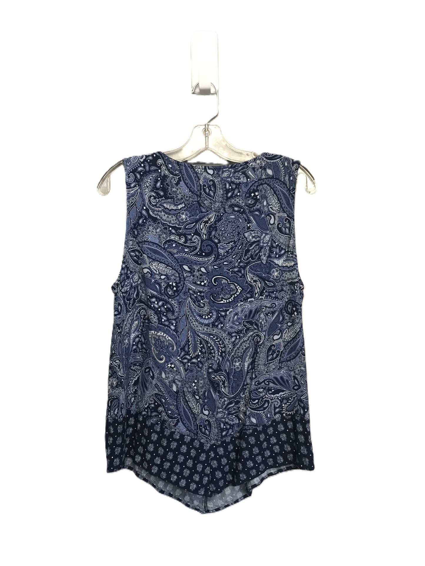 Blue Top Sleeveless By Westport, Size: L