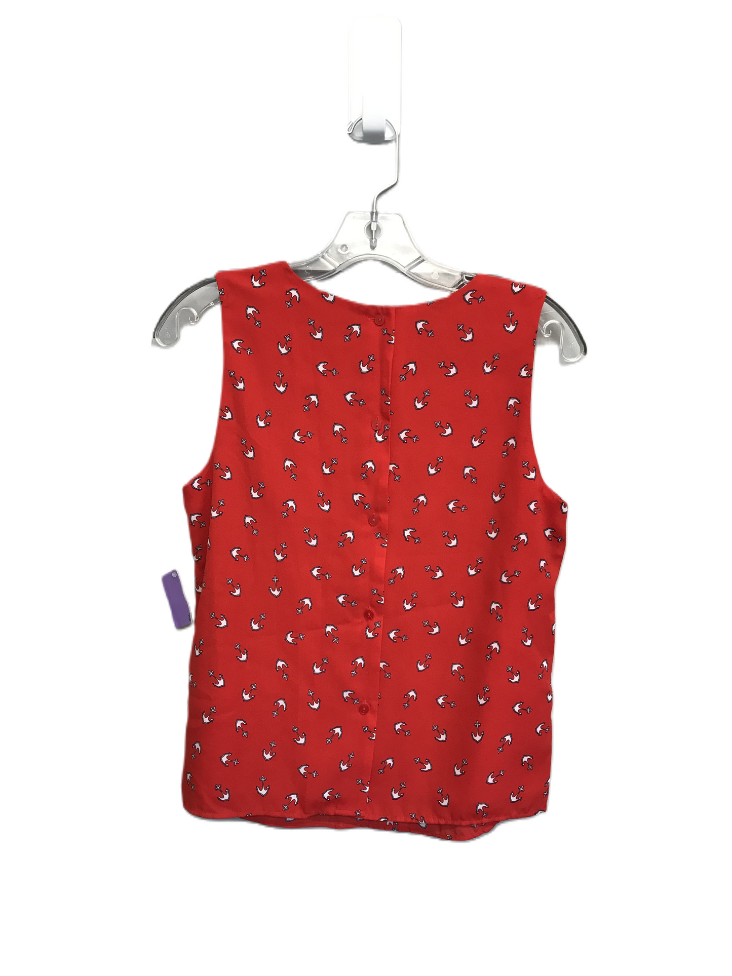 Red Top Sleeveless Basic By Banana Republic, Size: Xs