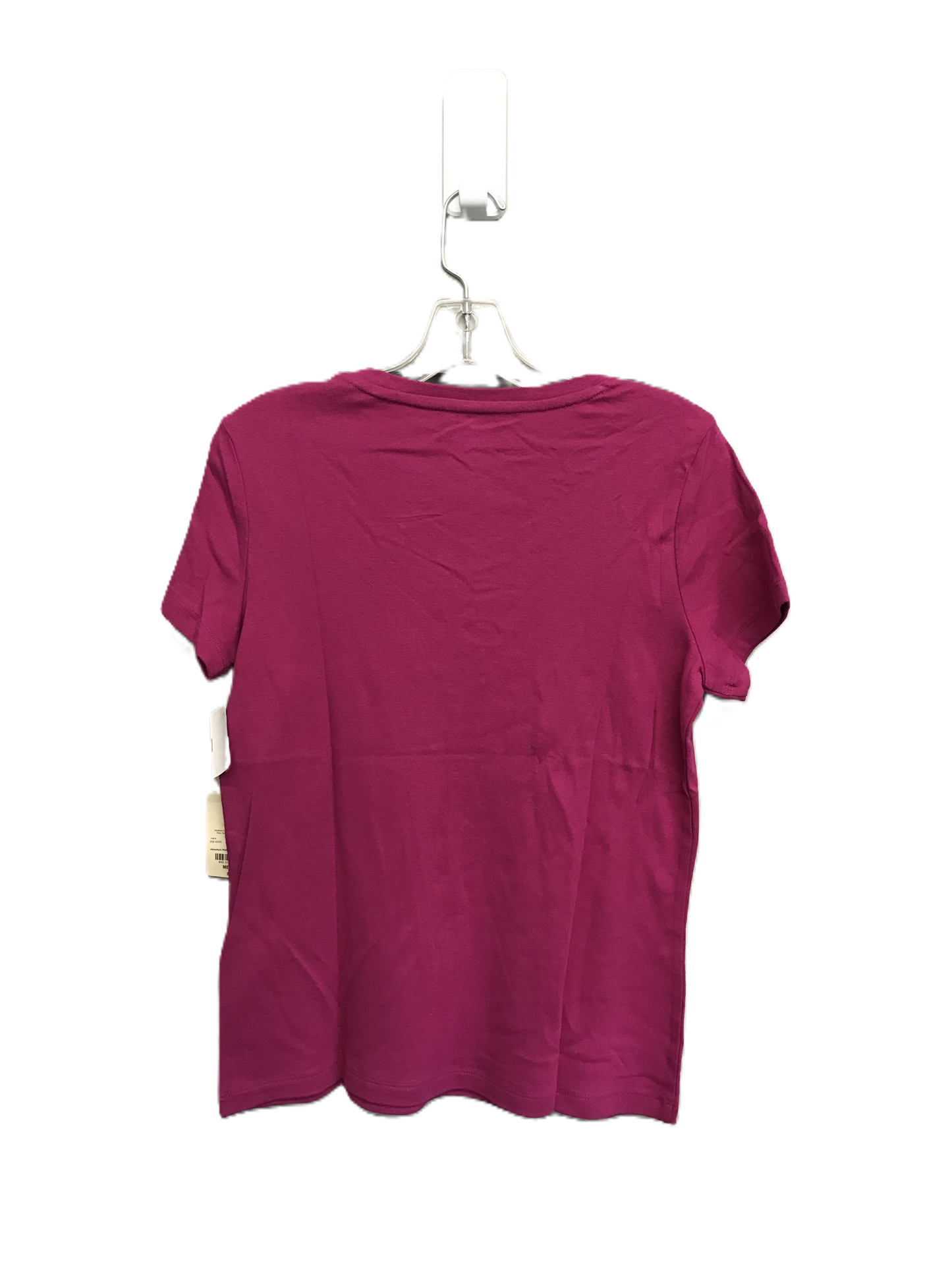 Pink Top Short Sleeve Basic By St Johns Bay, Size: M