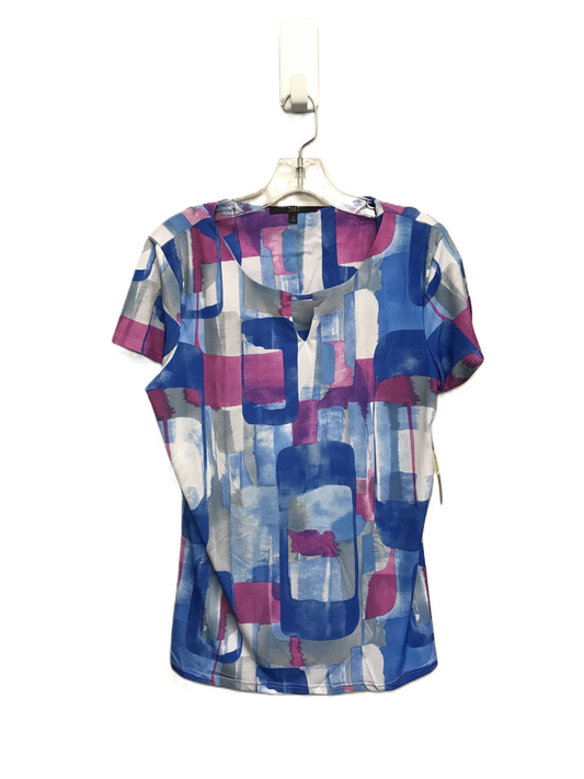 Blue & Pink Top Short Sleeve By Alex Marie, Size: M