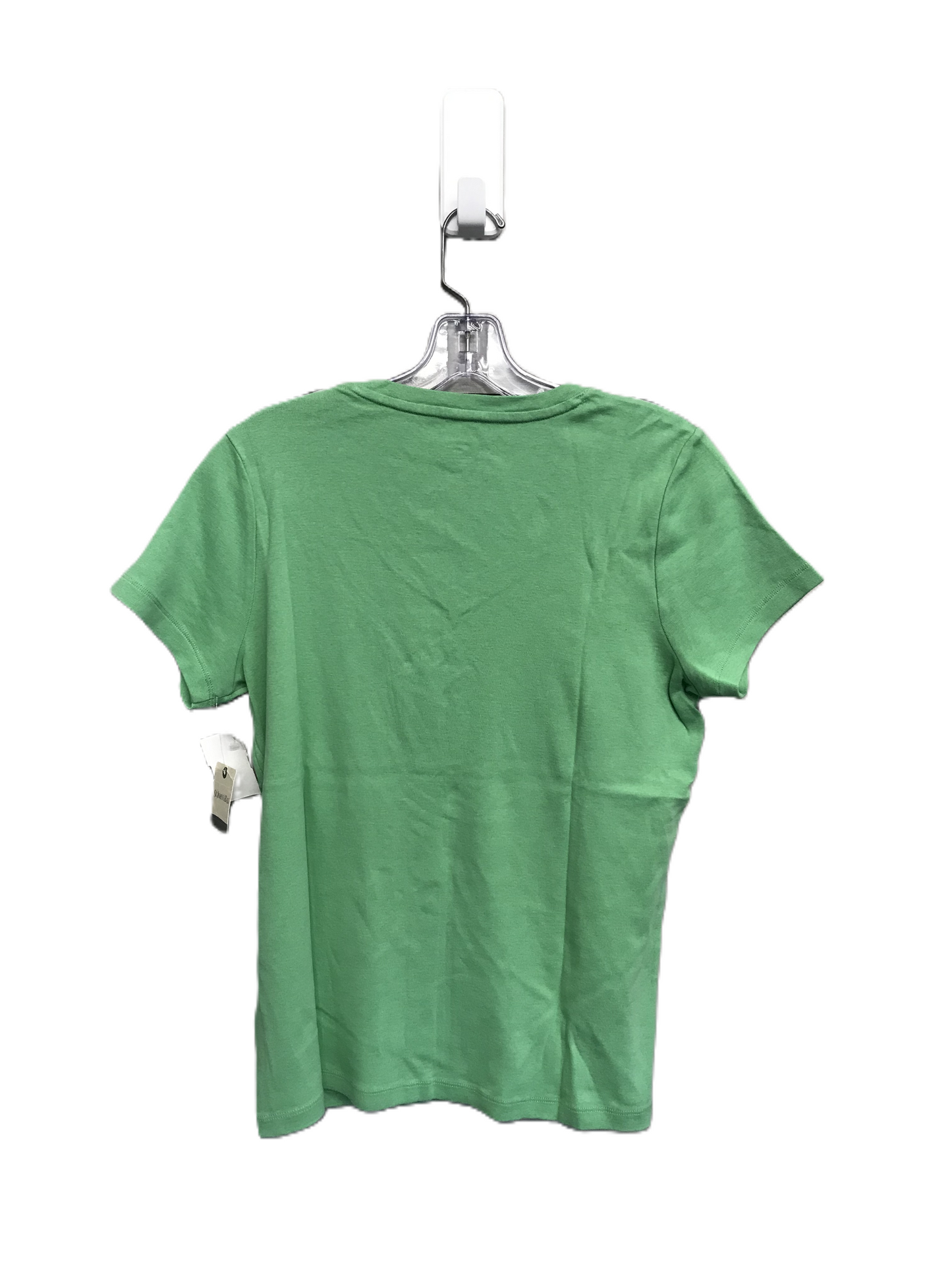 Green Top Short Sleeve Basic By St Johns Bay, Size: M