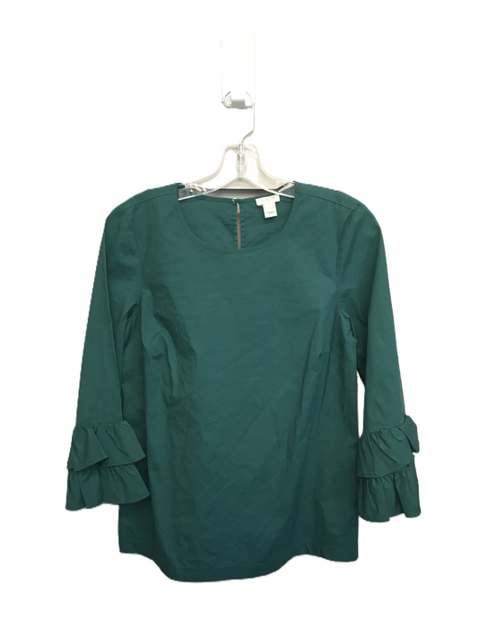 Green Top 3/4 Sleeve By J. Crew, Size: Xs