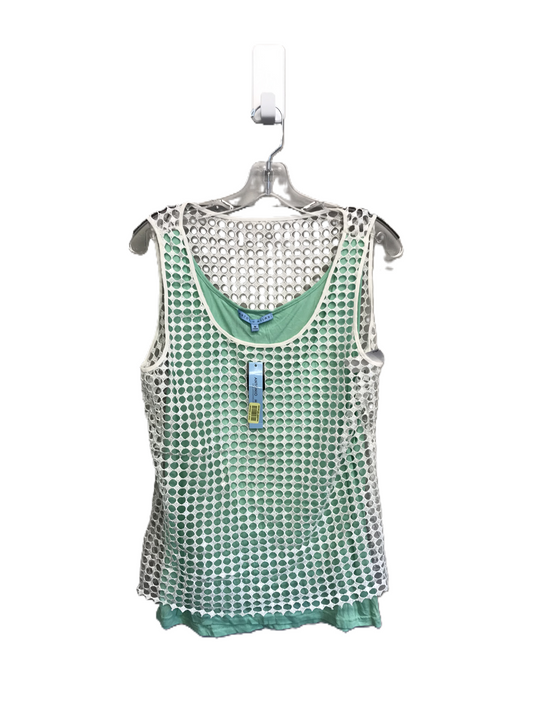 Green & White Top Sleeveless By Antonio Melani, Size: M