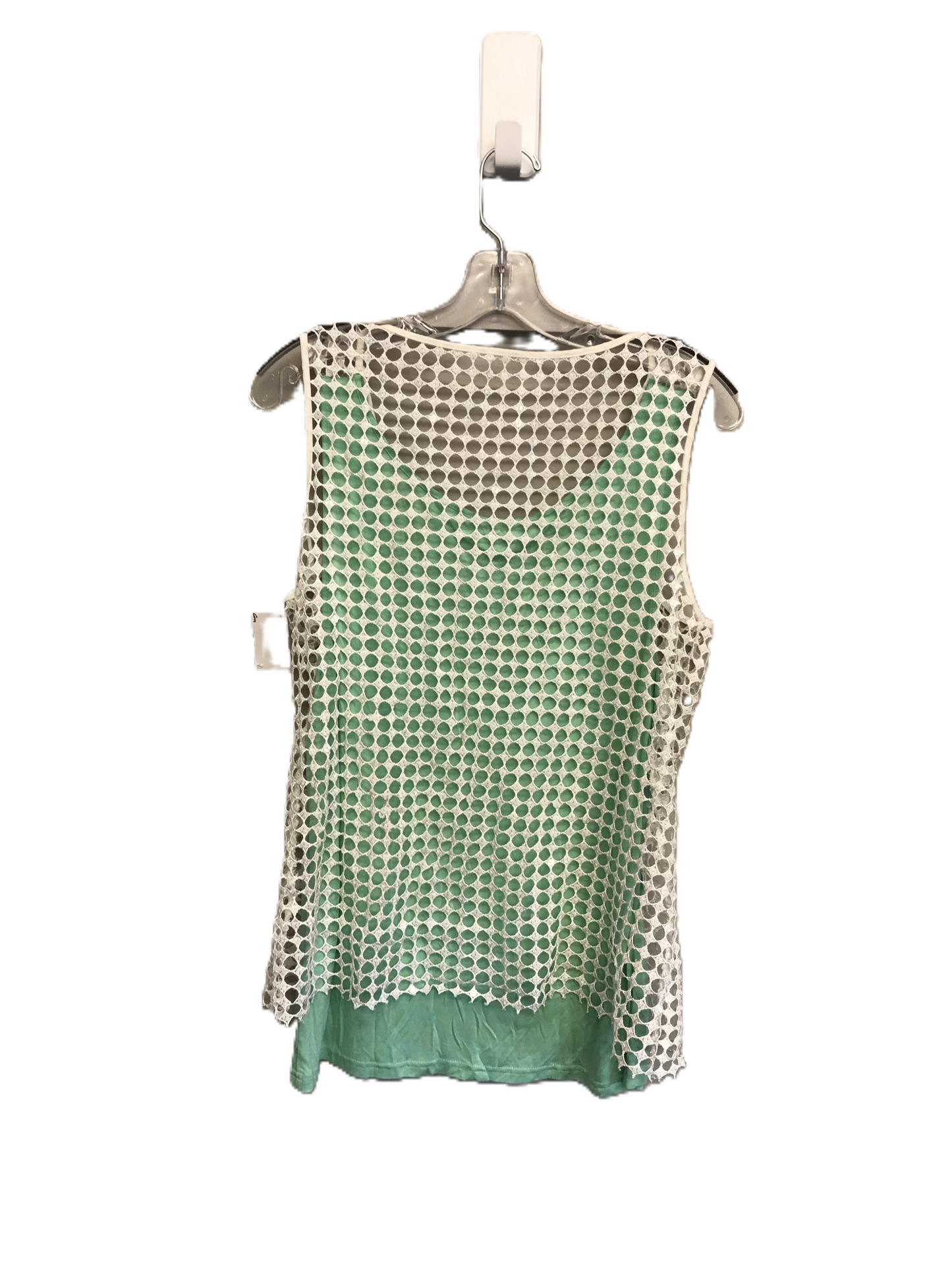 Green & White Top Sleeveless By Antonio Melani, Size: M