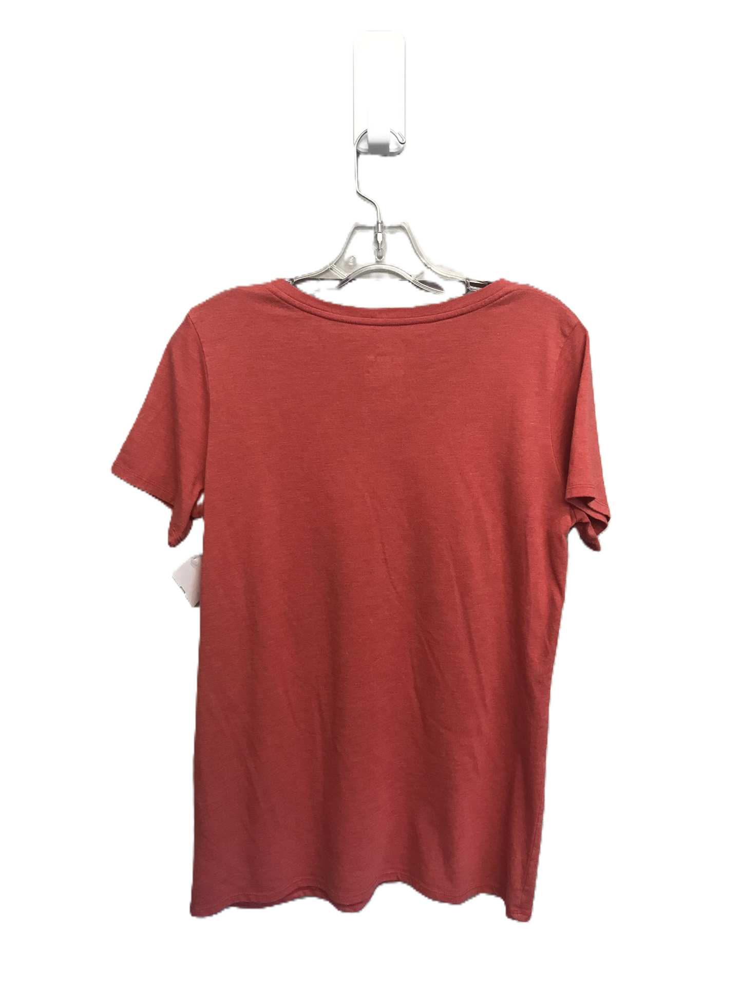 Red Top Short Sleeve Basic By Nike Apparel, Size: L