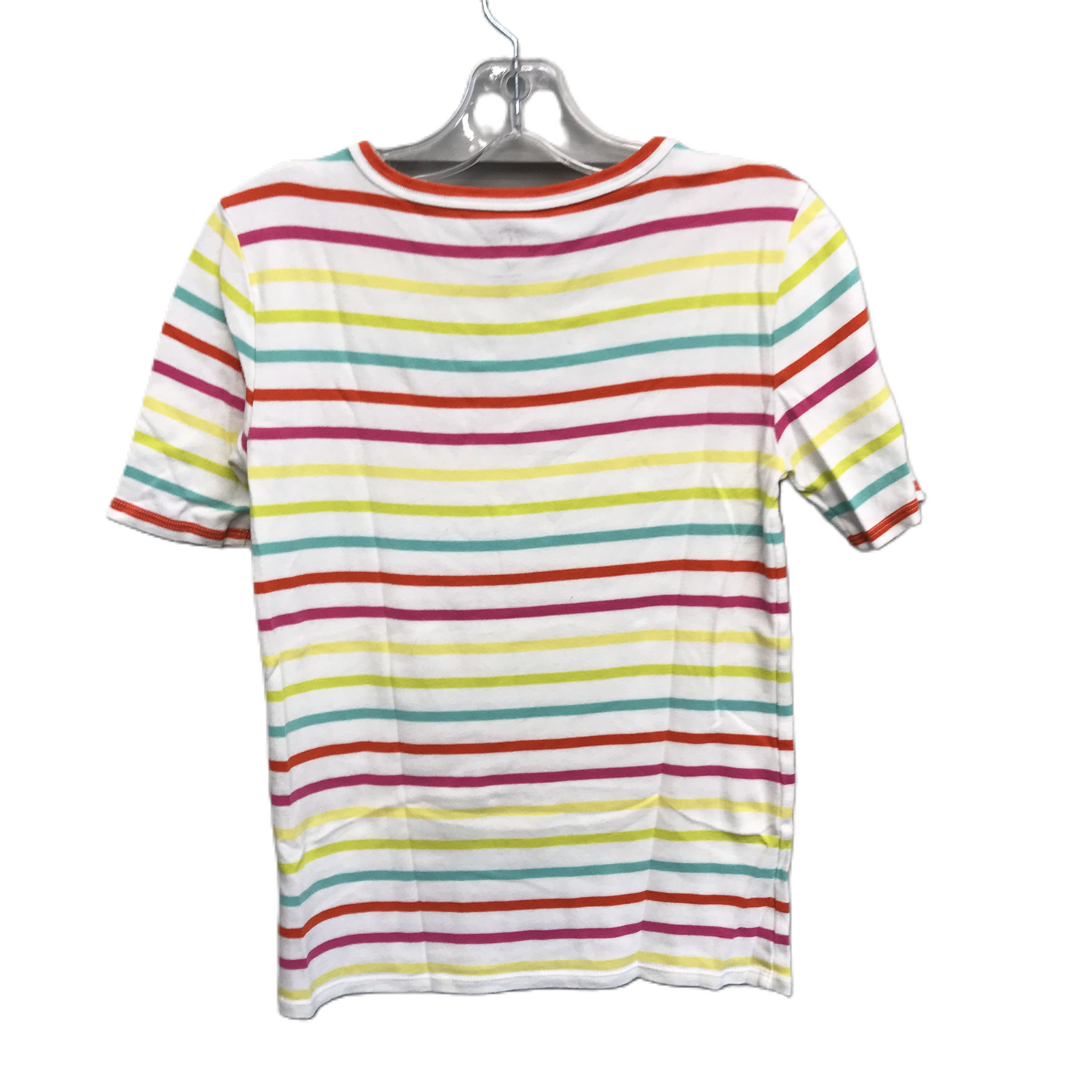 Multi-colored Top Short Sleeve Basic By J. Crew, Size: S