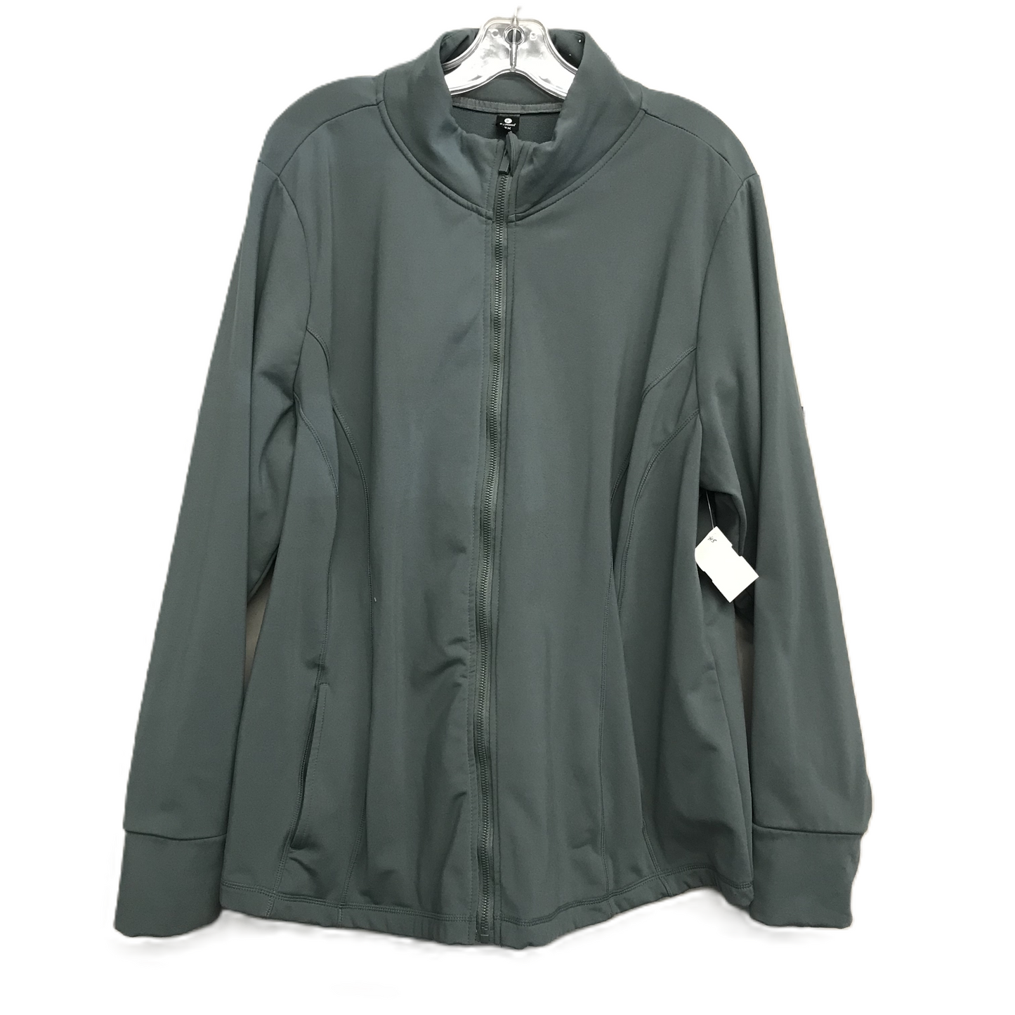 Athletic Jacket By 90 Degrees By Reflex In Green, Size: 3x